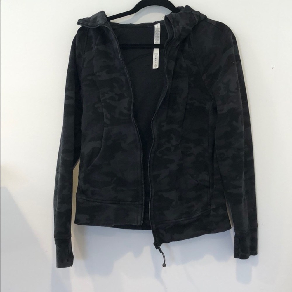 lululemon zip up jacket camo print